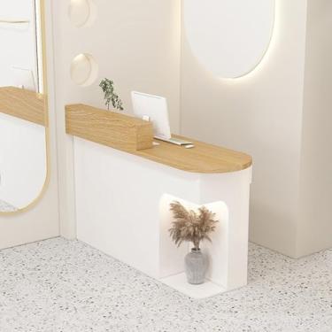 Imagem de Mesa de recepção pequena, mesa de recepção, balcão de recepção, mesa de cheque, mesa de recepção moderna, balcão de recepção, mesa de recepção de salão, balcão, balcão de embrulho, caixa de check-out