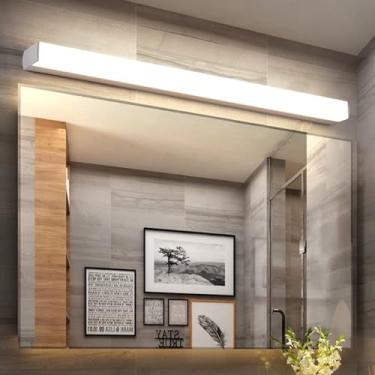 Imagem de Luz de espelho LED banheiro longas arandelas modernas alumínio à prova d'água lâmpada de parede iluminação de imagem luz de maquiagem banheiro iluminação de parede sala de estar quarto (luz neutra