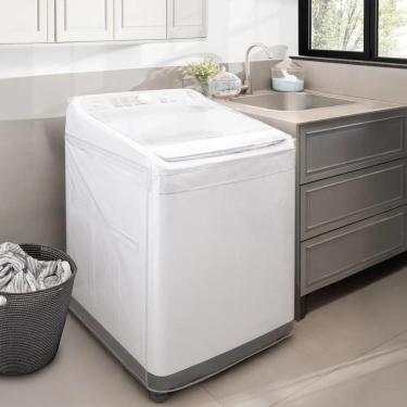 Imagem de Capa Máquina Lavar Pvc Grosso Transparente Tamanho M