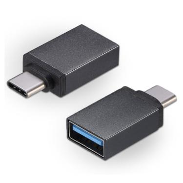 Imagem de COMPACTO = ADAPTADOR CONVERSOR USB TIPO C EM USB 3.0 LANÇAMENTO = OTG