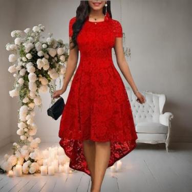 Imagem de Vestido Festa 71 Plus Size Renda Madrinha Formatura Batizado - Bella F