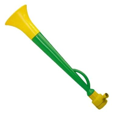 Imagem de Corneta Vuvuzela Verde E Amarela Copa Do Mundo Brasil 43cm - D'Present