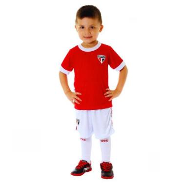 Imagem de Conjunto Infantil São Paulo Uniforme Artilheiro Oficial, Tam 14