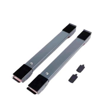 Imagem de Carrinho Suporte Geladeira Maquina Lavar Fogao Ajustavel Rodinhas Arrasta Moveis Eletrodomesticos Universal