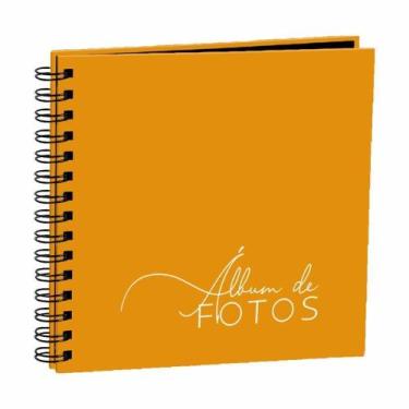 Imagem de Scrapbook Laranja Álbum Para Fotos Acompanha Cartelas - Clip