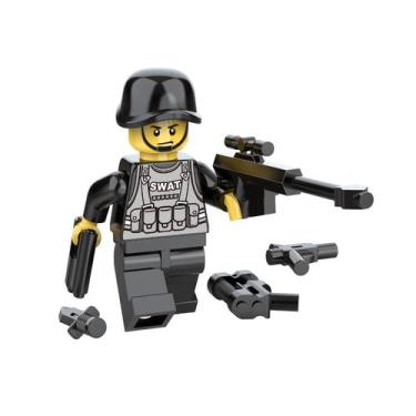 Imagem de Montando Mini Aventura - Lego de varias profissões, SWAT