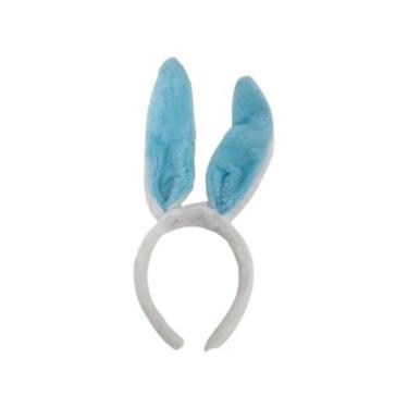 Imagem de Tiara Coelho Orelha Fantasia Infantil Adulto Carnaval - Azul - Fox Imp