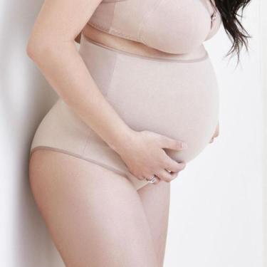 Imagem de Calça Alta Gestante Cotton Mondress 20010E Plus Size, EG3, Chocolate