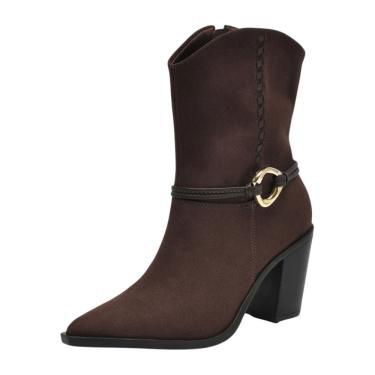 Imagem de Bota Feminina Country Conforto Salto Medio Bloco Via Marte