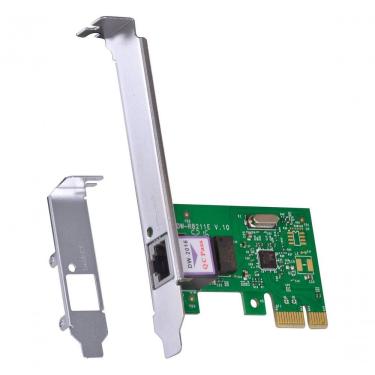 Imagem de Placa de Rede PCI-e PRV1000E 10-100-1000 MBPS com WOL, VLAN IEEE 802.1Q e Suporte Low P...
