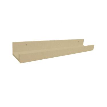 Imagem de Prateleira Esmalteria Simples 45CM em MDF Natural F031 Fixação Parafusos Organizadora M...