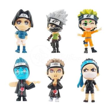 Imagem de Kit de Bonecos Figure Naruto Akatsuki com 6 Miniaturas 6,5CM em Vinyl Smart Tech