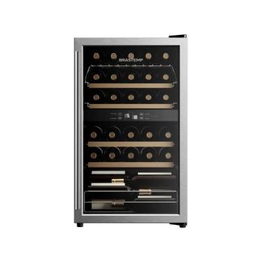 Imagem de Adega Brastemp Dual Zone 33 Garrafas - BZB33BE, Inox, 220V