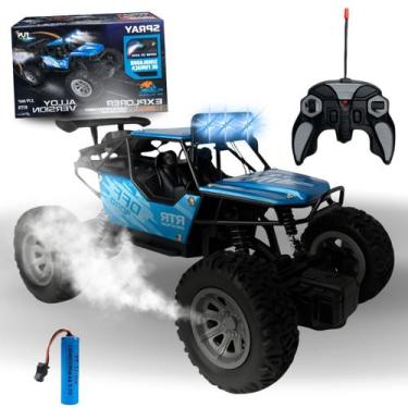 Imagem de Carrinho De Controle Remoto Com Fumaça 4x4 Subida Na Terra - Europio