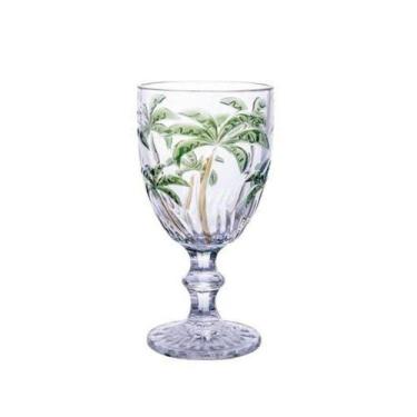Imagem de Jogo 8 Taças Vidro Palm Tree 310ml Transparente Class Home