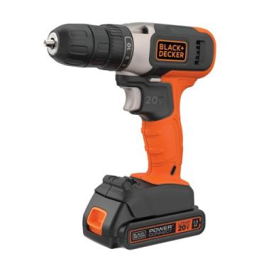 Imagem de Furadeira e Parafusadeira Sem Fio Black Decker BCD702C1 20V - Black+De