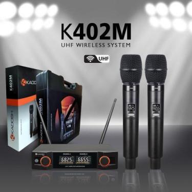 Imagem de Microfone sem fio kadosh duplo k 402m