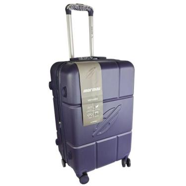 Imagem de Mala Viagem Mormaii Média 23kg Expasível Rodas 360º ABS Super Leve, Az