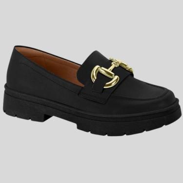 Imagem de Sapato Mocassim Feminino Loafer Slip On Vizzano 1422.101.7286, Preto, 