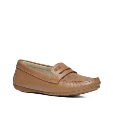 Imagem de Mocassim Pegada Feminino em Couro Caramelo 24900803, Marrom, 37