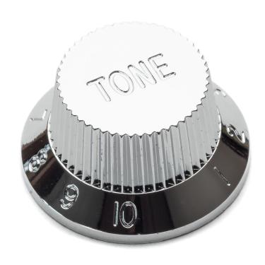 Imagem de Kit 6 Knobs Plásticos para Instrumentos Tone PSV-T-CR Acabamento Cromado Prata Spirit