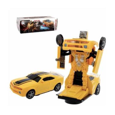 Imagem de Carrinho Transformers: Camaro Robô Luz e Som Incríveis. - Carrinho Tra