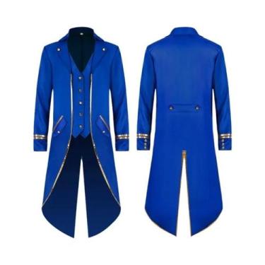 Imagem de Casaco Masculino Estilo Vitoriano Renascentista Steampunk Medieval Par