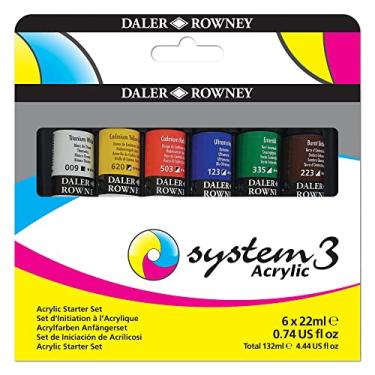 Imagem de Daler – Rowney System 3 Conjunto de tinta acrílica para iniciantes