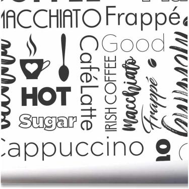 Imagem de Papel De Parede Café Cafeteria Cappucino Kit 02 Rolos A524