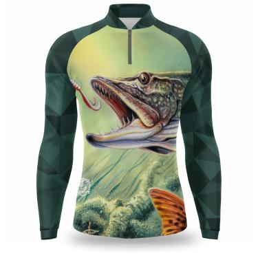 Imagem de Camiseta Pesca Proteção Fator 50 Térmica Leve Confortável