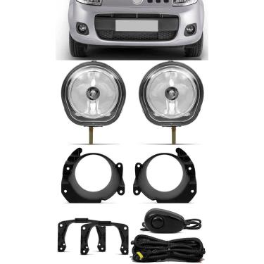 Imagem de Kit Farol de Milha Fiat Fiorino 2014 Em Diante Botão Alternativo