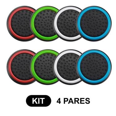Imagem de 4 Pares de Grips p/ controle Anti Derrapante Silicone Botão Analógico do Joystick