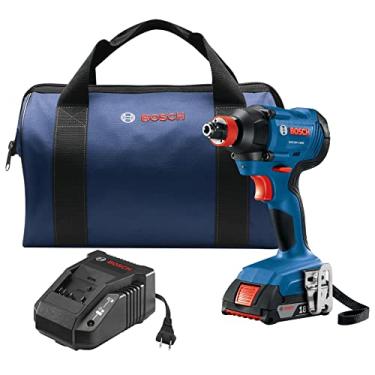 Imagem de BOSCH GDX18V-1600B12 18V 1/4" e 1/2" Kit de chave de impacto de soquete dois em um