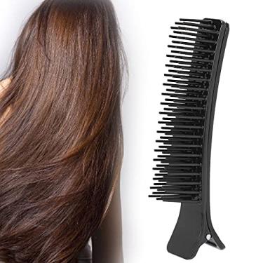 Imagem de Grampos de cabelo longos, seção de cabeleireiro acessório de cabelo antiderrapante para salão de beleza, grampos de cabelo sem rastros para mulheres, meninas e cabeleireiros de salão (preto)