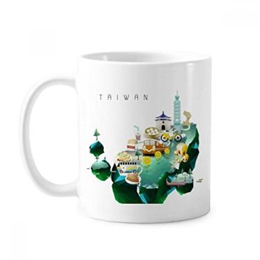 Imagem de Caneca de cerâmica para viagem Taiwan Food Attractions China cerâmica café porcelana xícara louça