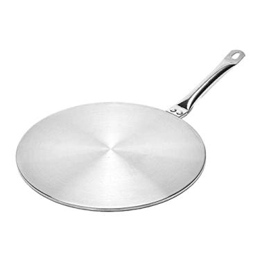 Imagem de FAKEME Adaptador de fogão de indução de aço inoxidável Conversor de difusor de calor Placa adaptador para fogão a gás elétrico - M