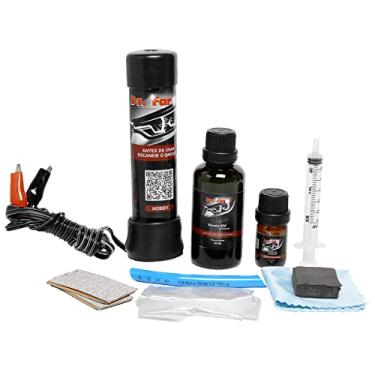 Imagem de Revitalizador De Farol Verniz Uv a vapor Polímero recupera e restaura Farol Drfarol elimina amarelos trincados kit hobby fácil faça você mesmo prime