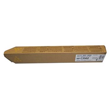 Imagem de Cartucho de toner Ricoh amarelo 18000 páginas para impressoras multifunções Aficio MP C3502 / MP C3002G 841648