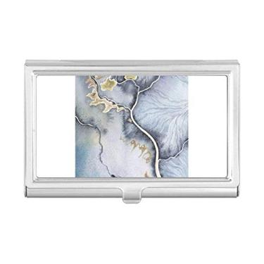 Imagem de Estojo para cartão de visita abstrato aquarela com tinta sombreada