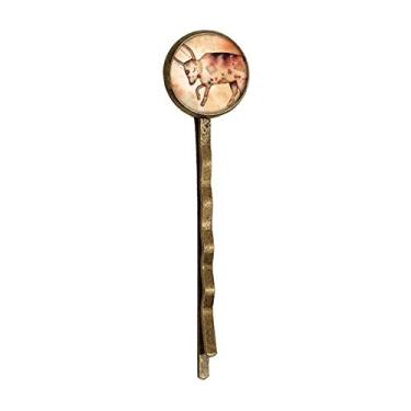 Imagem de Maio de abril Taurus Constelação Zodíaco Retro Metal Hair Bobby Pin Headwear