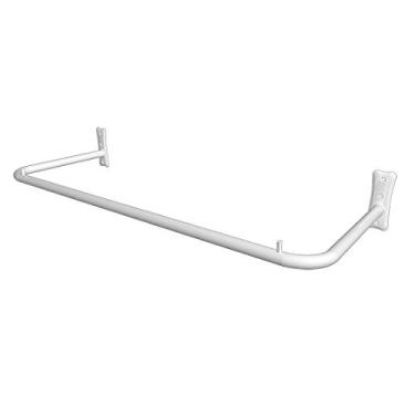 Imagem de Arara De Parede Cabideiro Loja Reta 1 Metro Branco