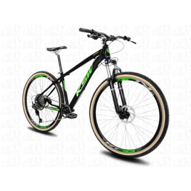 Imagem de Bicicleta Aro 29 KSW XLT100 12 Velocidades Freio Hidráulico,19,Preto Verde Verde Claro