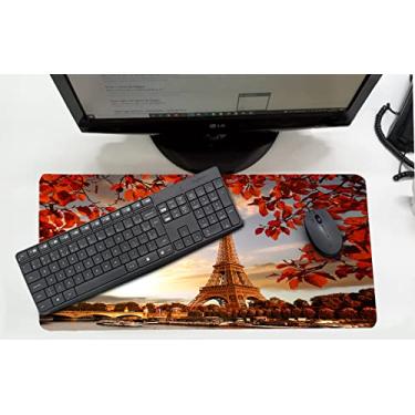 Imagem de Mouse Pad Desk Pad Grande 30x70cm - Paris Torre Eiffel