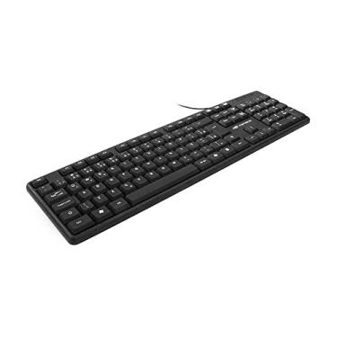 Imagem de C3Tech Teclado USB KB-15BK Preto Padrão ABNT2 tecla alta anti-respingo plug and play