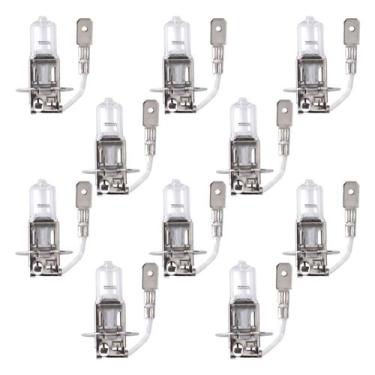 Imagem de Kit 10 Lâmpada H3 Farol Alto Milha Neblina Auxiliar 70w Caminhão Ônibu