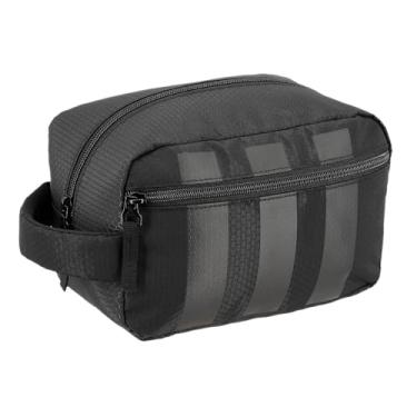 Imagem de adidas Kit de higiene pessoal de equipe, bolsa de banho de viagem, Preto, One Size, Kit de higiene pessoal de equipe, bolsa de banho de viagem