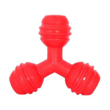 Imagem de Brinquedo Furacão Pet Triângulo de Borracha Vermelho para Cães - Taman