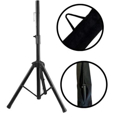 Imagem de Kit Pedestal Suporte Tripé para Caixa de Som + Bag - MXT