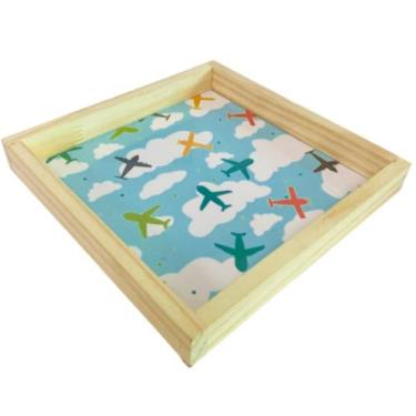 Imagem de Bandeja em Pínus Personalizada Bebê Menino/Menina - Dóia Kids, Bandeja