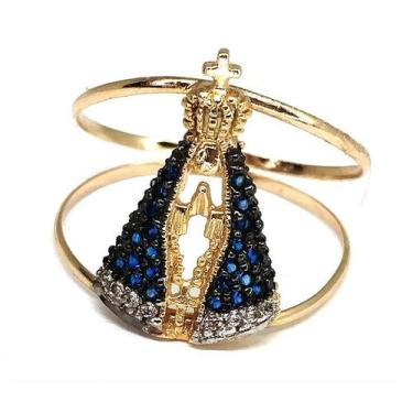 Imagem de Anel de ouro 18 k Nossa Senhora . - Elegancy Joias, 30